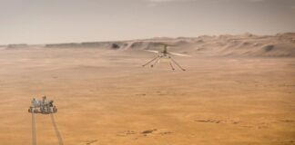 เฮลิคอปเตอร์อินเจนูตี้เลื่อนการบินออกเที่ยวแรกบนดาวอังคารออกไป Credit NASA/JPL-Cal Tech