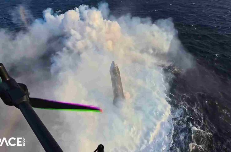SpaceX นำยาน Starship ลำแรกที่รอดจากการบินสู่อวกาศกลับสู่ฐานปล่อยจรวด